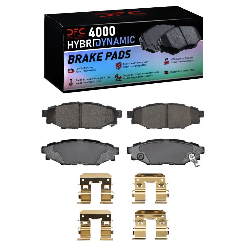 DFC 12 - 21 Subaru WRX Rear 4000 HybriDynamic Brake Pads and Hardware Kit | dfc4000 - 1114 - 01 - JDMuscleSPK915716