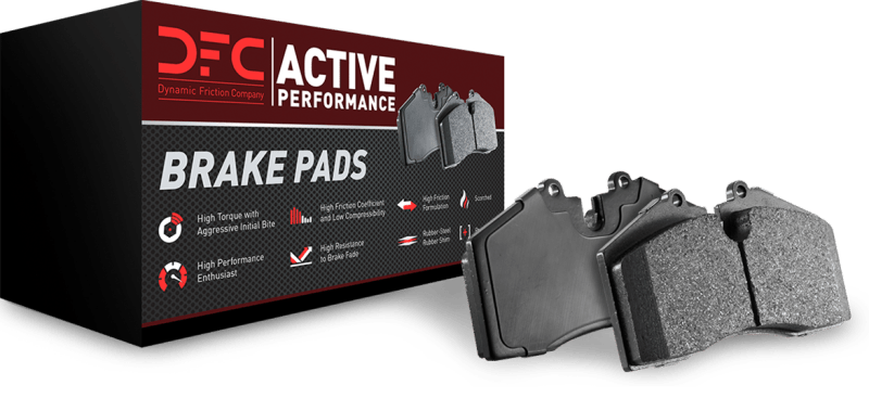 DFC [13-19 Accord Coupe, 13-19 Accord Sedan, 13-19 Civic Coupe, 13-19 Civic Sedan, 14-19 RDX, 14-19 RLX, 16-19 ILX] Front Active Performance Brake Pads - Low Metallic - JDMuscleBrake Padsdfc1115-1697-00