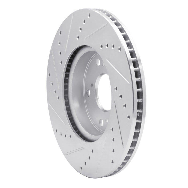 DFC 13 - 22 Honda Accord Sedan Front Right Drilled & Slotted Silver Brake Rotor | dfc631 - 59039R - JDMuscleSPK925273