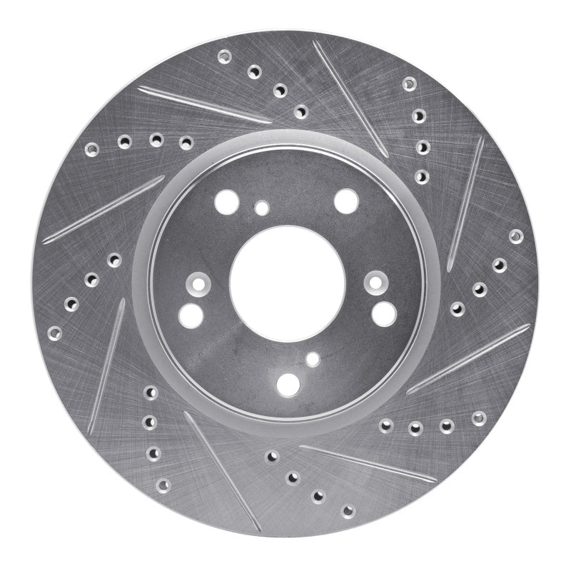 DFC 13 - 22 Honda Accord Sedan Front Right Drilled & Slotted Silver Brake Rotor | dfc631 - 59039R - JDMuscleSPK925273