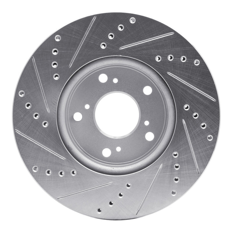 DFC 13 - 22 Honda Accord Sedan Front Right Drilled & Slotted Silver Brake Rotor | dfc631 - 59039R - JDMuscleSPK925273