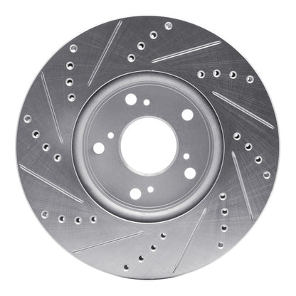 DFC 13 - 22 Honda Accord Sedan Front Right Drilled & Slotted Silver Brake Rotor | dfc631 - 59039R - JDMuscleSPK925273