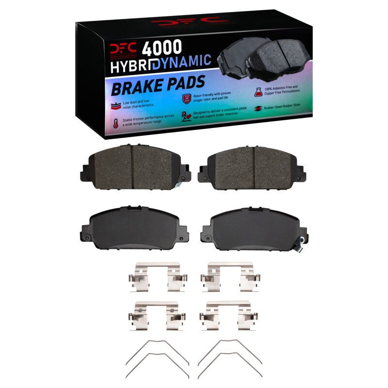 DFC 13 - 25 Honda Accord Coupe Front 4000 HybriDynamic Brake Pads and Hardware Kit | dfc4000 - 1654 - 01 - JDMuscleSPK916109