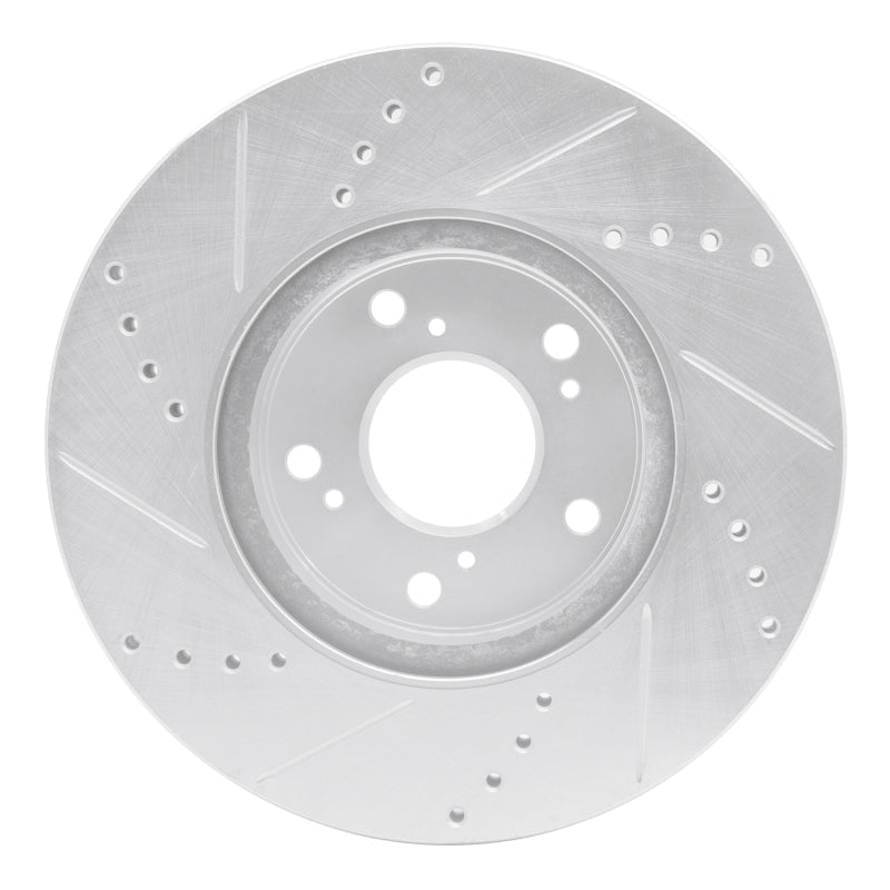 DFC 13 - 25 Honda Civic Sedan Front Right Drilled & Slotted Silver Brake Rotor (Part Number: DFC631 - 59037R) | dfc631 - 59037R - JDMuscleSPK925269