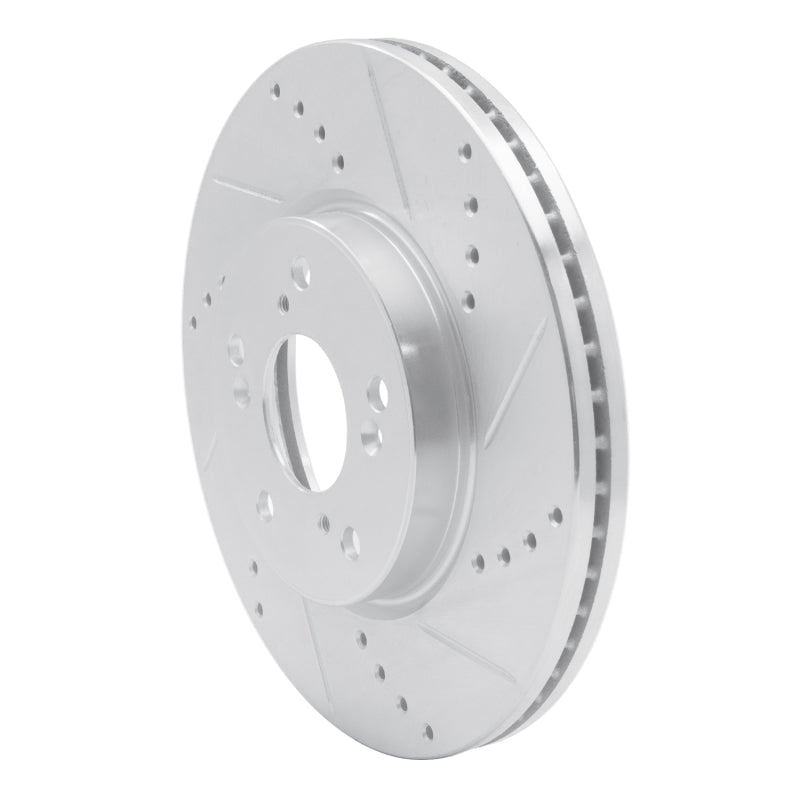 DFC 13 - 25 Honda Civic Sedan Front Right Drilled & Slotted Silver Brake Rotor (Part Number: DFC631 - 59037R) | dfc631 - 59037R - JDMuscleSPK925269
