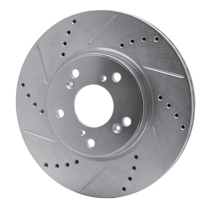 DFC 13 - 25 Honda HR - V Front Left Drilled & Slotted Silver Brake Rotor | dfc631 - 59037L - JDMuscleSPK925268