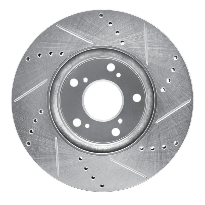 DFC 13 - 25 Honda HR - V Front Left Drilled & Slotted Silver Brake Rotor | dfc631 - 59037L - JDMuscleSPK925268