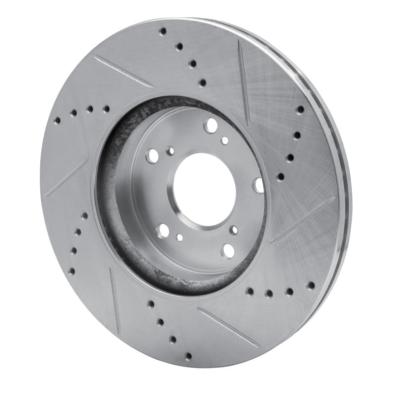 DFC 13 - 25 Honda HR - V Front Left Drilled & Slotted Silver Brake Rotor | dfc631 - 59037L - JDMuscleSPK925268