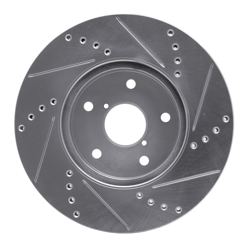 DFC 15 - 19 Subaru Legacy Front Left Drilled & Slotted Silver Brake Rotor | dfc631 - 13026L - JDMuscleSPK922289