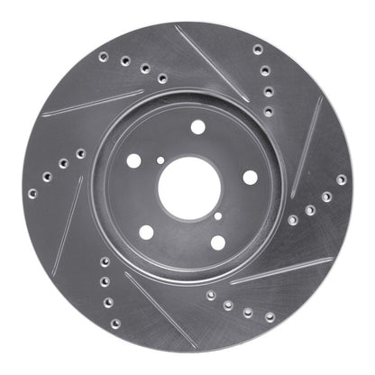 DFC 15 - 19 Subaru Legacy Front Left Drilled & Slotted Silver Brake Rotor | dfc631 - 13026L - JDMuscleSPK922289