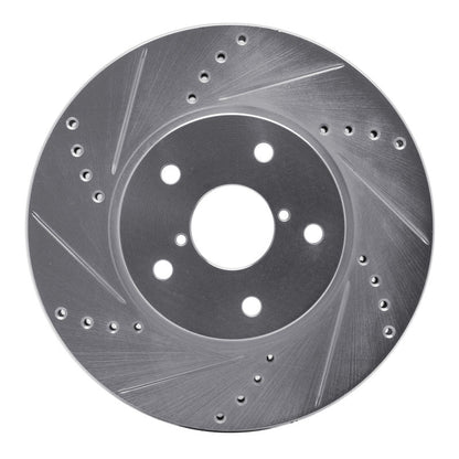 DFC 15 - 19 Subaru Legacy Front Left Drilled & Slotted Silver Brake Rotor | dfc631 - 13026L - JDMuscleSPK922289