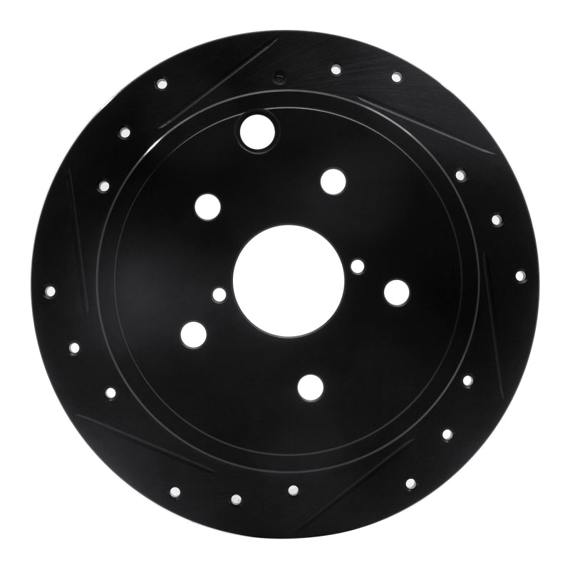 DFC 15 - 21 Subaru WRX Rear Left Drilled & Slotted Black Brake Rotor | dfc633 - 13024L - JDMuscleSPK927241