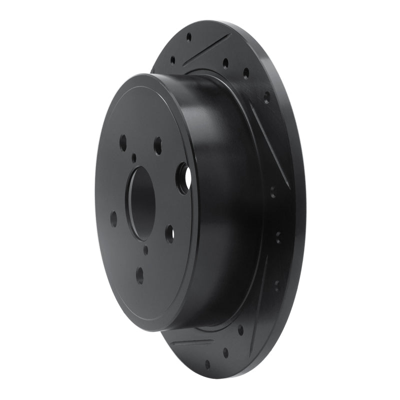DFC 15 - 21 Subaru WRX Rear Left Drilled & Slotted Black Brake Rotor | dfc633 - 13024L - JDMuscleSPK927241
