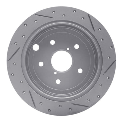 DFC 15 - 21 Subaru WRX Rear Left Drilled & Slotted Geoperformance Rotor - High - Performance Brake Upgrade | dfc830 - 13024L - JDMuscleSPK997342