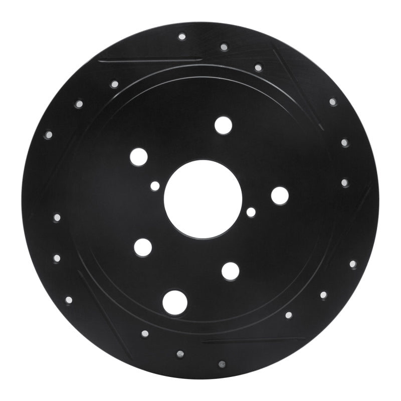 DFC 15 - 21 Subaru WRX Rear Right Drilled & Slotted Black Brake Rotor - Precision Balance for Smooth Stopping | dfc633 - 13024R - JDMuscleSPK927242