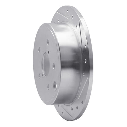 DFC 15 - 21 Subaru WRX Rear Right Drilled & Slotted Silver Brake Rotor - Durable Automotive Replacement Part | dfc631 - 13024R - JDMuscleSPK922286
