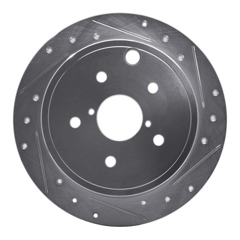DFC 15 - 21 Subaru WRX Rear Right Drilled & Slotted Silver Brake Rotor - Durable Automotive Replacement Part | dfc631 - 13024R - JDMuscleSPK922286