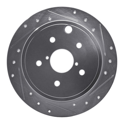 DFC 15 - 21 Subaru WRX Rear Right Drilled & Slotted Silver Brake Rotor - Durable Automotive Replacement Part | dfc631 - 13024R - JDMuscleSPK922286