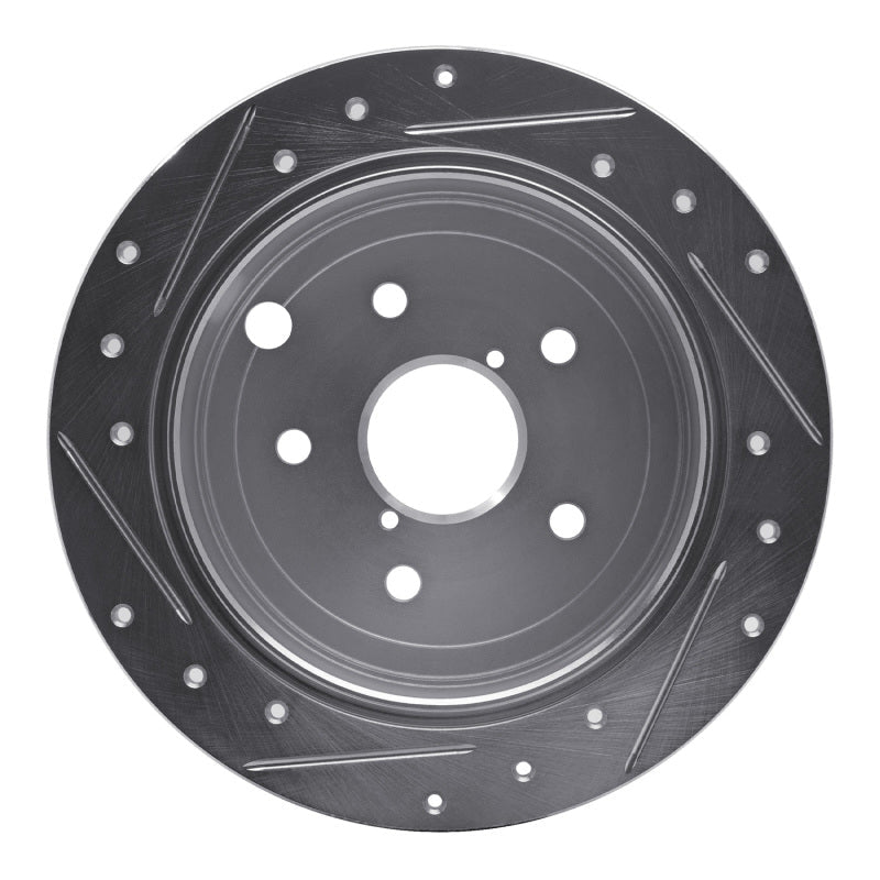 DFC 15 - 21 Subaru WRX Rear Right Drilled & Slotted Silver Brake Rotor - Durable Automotive Replacement Part | dfc631 - 13024R - JDMuscleSPK922286