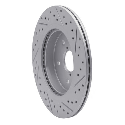 DFC 15 - 25 Subaru WRX Rear Left Drilled & Slotted Geoperformance Rotor | dfc830 - 13028L - JDMuscleSPK997350