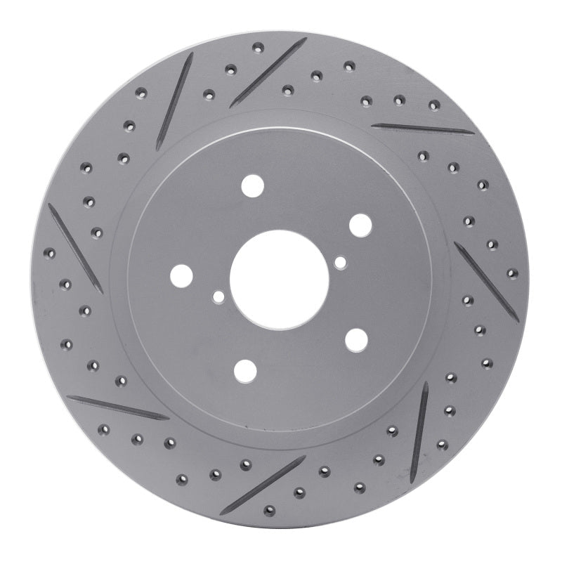 DFC 15 - 25 Subaru WRX Rear Left Drilled & Slotted Geoperformance Rotor | dfc830 - 13028L - JDMuscleSPK997350