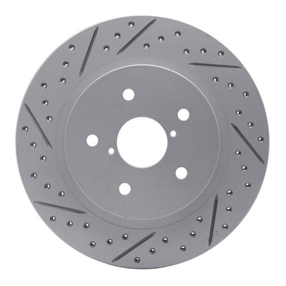 DFC 15 - 25 Subaru WRX Rear Left Drilled & Slotted Geoperformance Rotor | dfc830 - 13028L - JDMuscleSPK997350