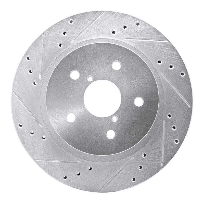 DFC 15 - 25 Subaru WRX Rear Left Drilled & Slotted Silver Brake Rotor | dfc631 - 13028L - JDMuscleSPK922293