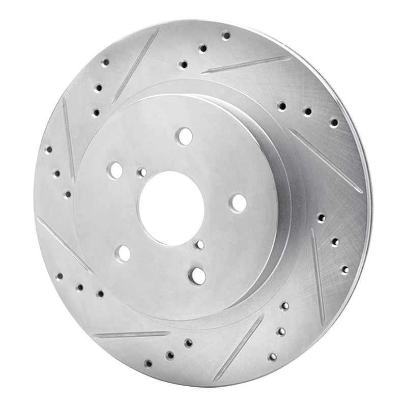 DFC 15 - 25 Subaru WRX Rear Left Drilled & Slotted Silver Brake Rotor | dfc631 - 13028L - JDMuscleSPK922293
