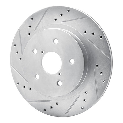 DFC 15 - 25 Subaru WRX Rear Left Drilled & Slotted Silver Brake Rotor | dfc631 - 13028L - JDMuscleSPK922293