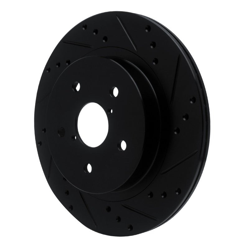 DFC 15 - 25 Subaru WRX Rear Right Drilled & Slotted Black Brake Rotor | dfc633 - 13028R - JDMuscleSPK927250