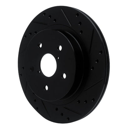 DFC 15 - 25 Subaru WRX Rear Right Drilled & Slotted Black Brake Rotor | dfc633 - 13028R - JDMuscleSPK927250