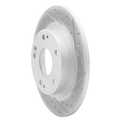 DFC 16 - 25 Honda Civic Hatchback Rear Right Drilled & Slotted Geoperformance Rotor | dfc830 - 59059R - JDMuscleSPK992306