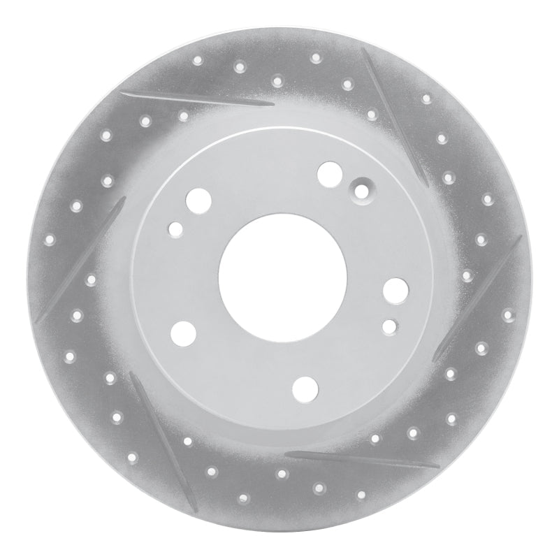 DFC 16 - 25 Honda Civic Hatchback Rear Right Drilled & Slotted Geoperformance Rotor | dfc830 - 59059R - JDMuscleSPK992306