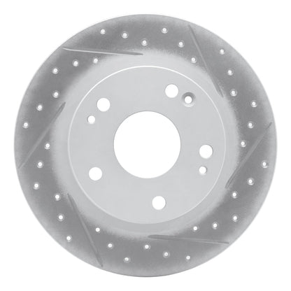 DFC 16 - 25 Honda Civic Hatchback Rear Right Drilled & Slotted Geoperformance Rotor | dfc830 - 59059R - JDMuscleSPK992306