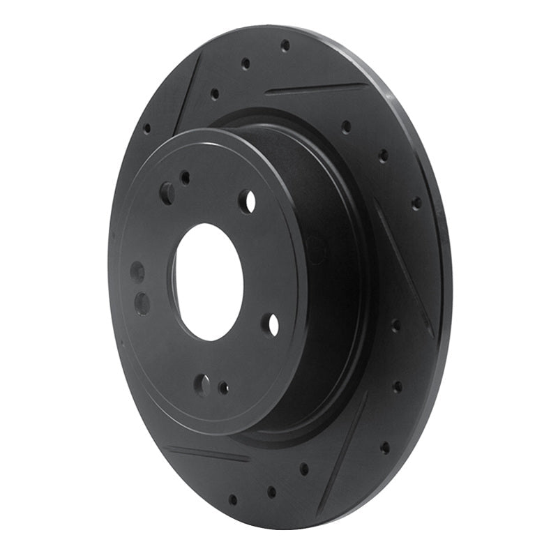DFC 16 - 25 Honda HR - V Rear Left Drilled & Slotted Black Brake Rotor | dfc633 - 59071L - JDMuscleSPK928883