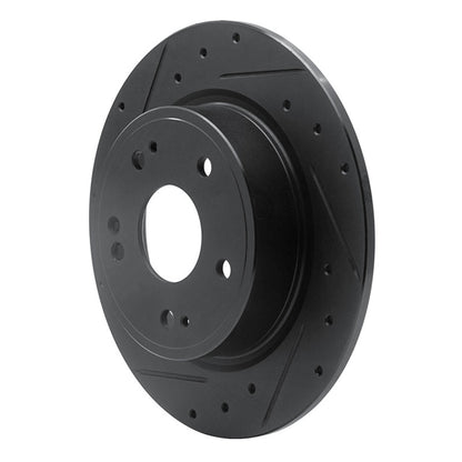 DFC 16 - 25 Honda HR - V Rear Left Drilled & Slotted Black Brake Rotor | dfc633 - 59071L - JDMuscleSPK928883