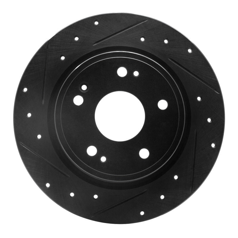 DFC 16 - 25 Honda HR - V Rear Left Drilled & Slotted Black Brake Rotor | dfc633 - 59071L - JDMuscleSPK928883
