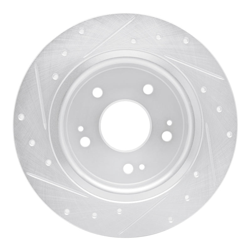 DFC 16 - 25 Honda HR - V Rear Right Drilled & Slotted Silver Brake Rotor | dfc631 - 59071R - JDMuscleSPK925337