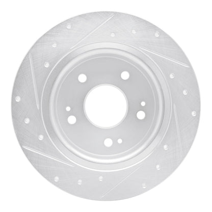 DFC 16 - 25 Honda HR - V Rear Right Drilled & Slotted Silver Brake Rotor | dfc631 - 59071R - JDMuscleSPK925337