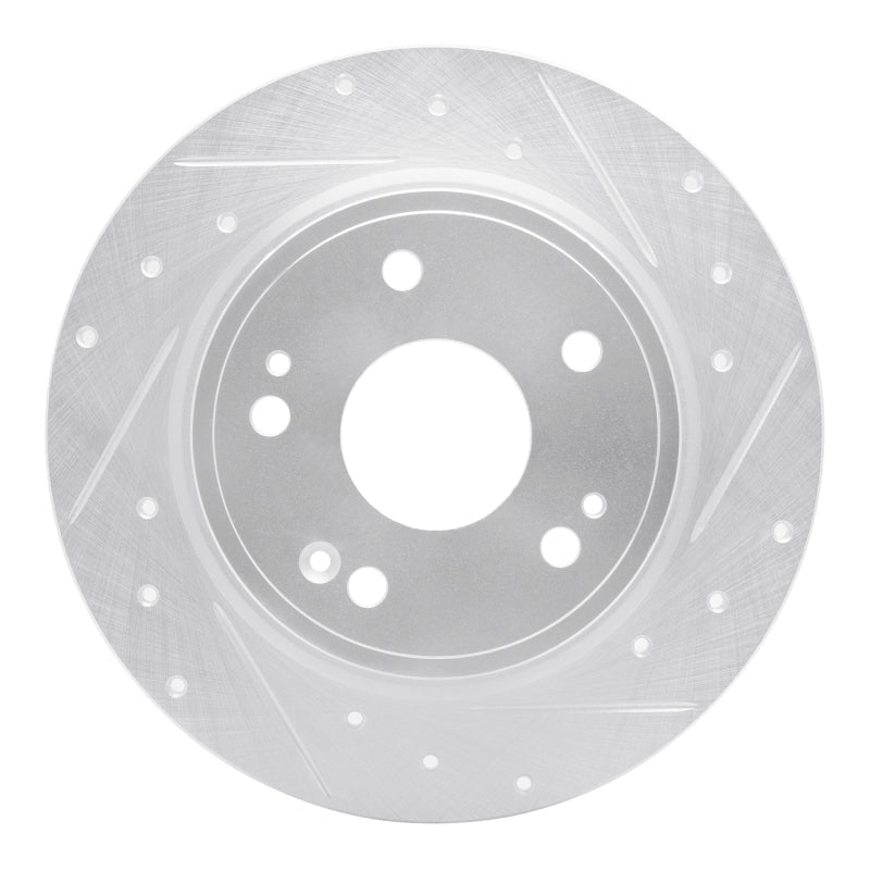 DFC 16 - 25 Honda HR - V Rear Right Drilled & Slotted Silver Brake Rotor | dfc631 - 59071R - JDMuscleSPK925337