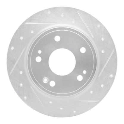 DFC 16 - 25 Honda HR - V Rear Right Drilled & Slotted Silver Brake Rotor | dfc631 - 59071R - JDMuscleSPK925337