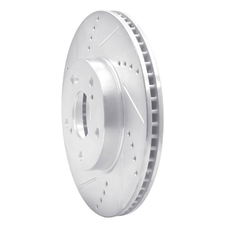 DFC 16 - 25 Honda Insight Front Left Drilled & Slotted Silver Brake Rotor | dfc631 - 59061L - JDMuscleSPK925316