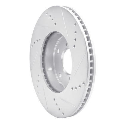 DFC 16 - 25 Honda Insight Front Left Drilled & Slotted Silver Brake Rotor | dfc631 - 59061L - JDMuscleSPK925316