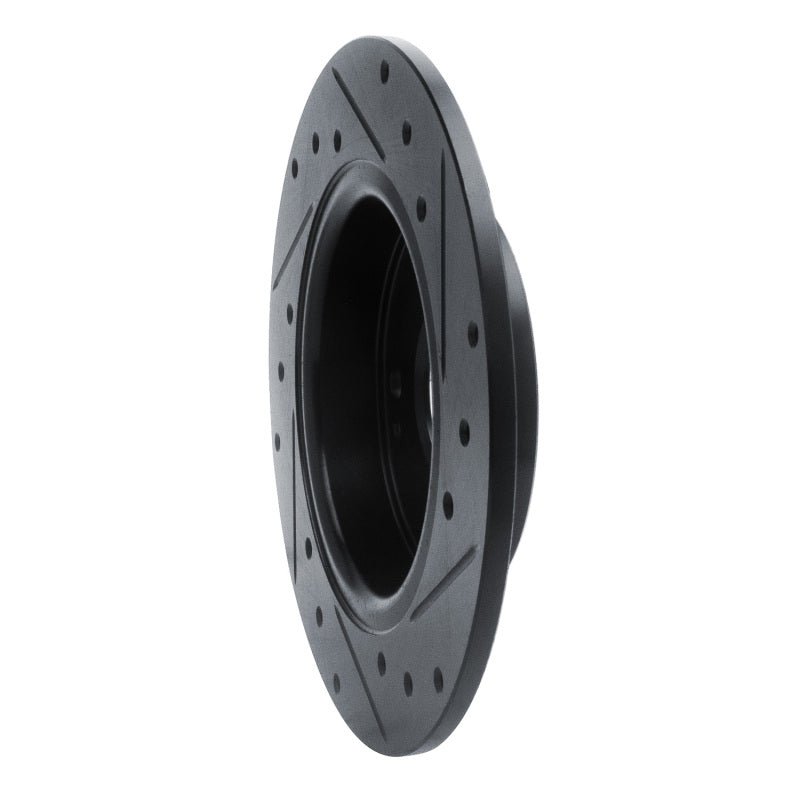 DFC 16 - 25 Honda Insight Rear Left Drilled & Slotted Black Brake Rotor | dfc633 - 59059L - JDMuscleSPK928861