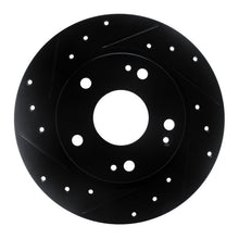 DFC 16 - 25 Honda Insight Rear Left Drilled & Slotted Black Brake Rotor | dfc633 - 59059L - JDMuscleSPK928861
