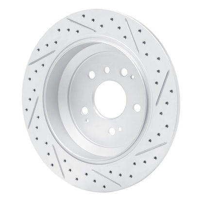 DFC 16 - 26 Honda Passport Rear Left Drilled & Slotted Geoperformance Rotor | dfc830 - 59062L - JDMuscleSPK999075