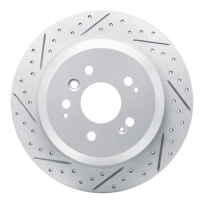 DFC 16 - 26 Honda Passport Rear Left Drilled & Slotted Geoperformance Rotor | dfc830 - 59062L - JDMuscleSPK999075
