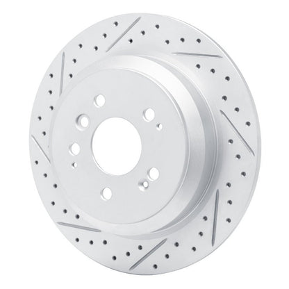 DFC 16 - 26 Honda Passport Rear Left Drilled & Slotted Geoperformance Rotor | dfc830 - 59062L - JDMuscleSPK999075