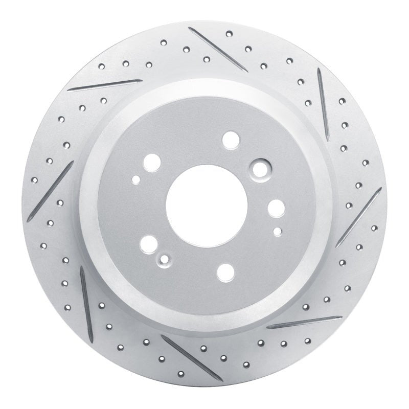 DFC 16 - 26 Honda Pilot Rear Right Drilled and Slotted Geoperformance Rotor | dfc830 - 59062R - JDMuscleSPK999076