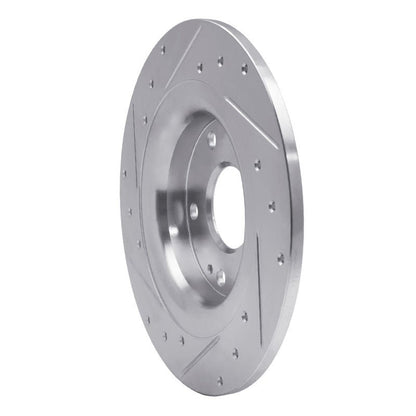 DFC 17 - 20 Honda Civic Coupe Rear Right Drilled & Slotted Silver Brake Rotor - OEM Fit and Performance | dfc631 - 59068R - JDMuscleSPK925331